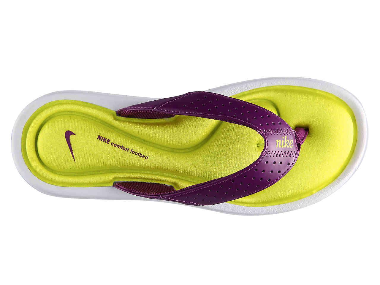 Nike Comfort Flip Flop In Purple Yellow Purple Lyst