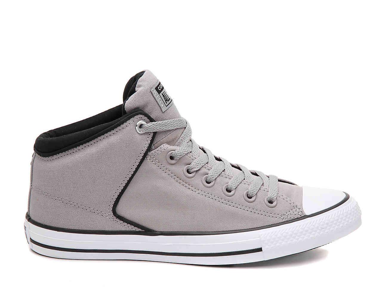 Converse Canvas Chuck Taylor All Star Street Mid-top Sneaker in Grey ...