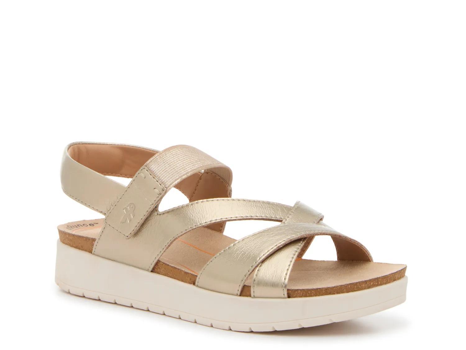 Hush Puppies Baminda Wedge Sandal In Tan Suede | Size 7.5
