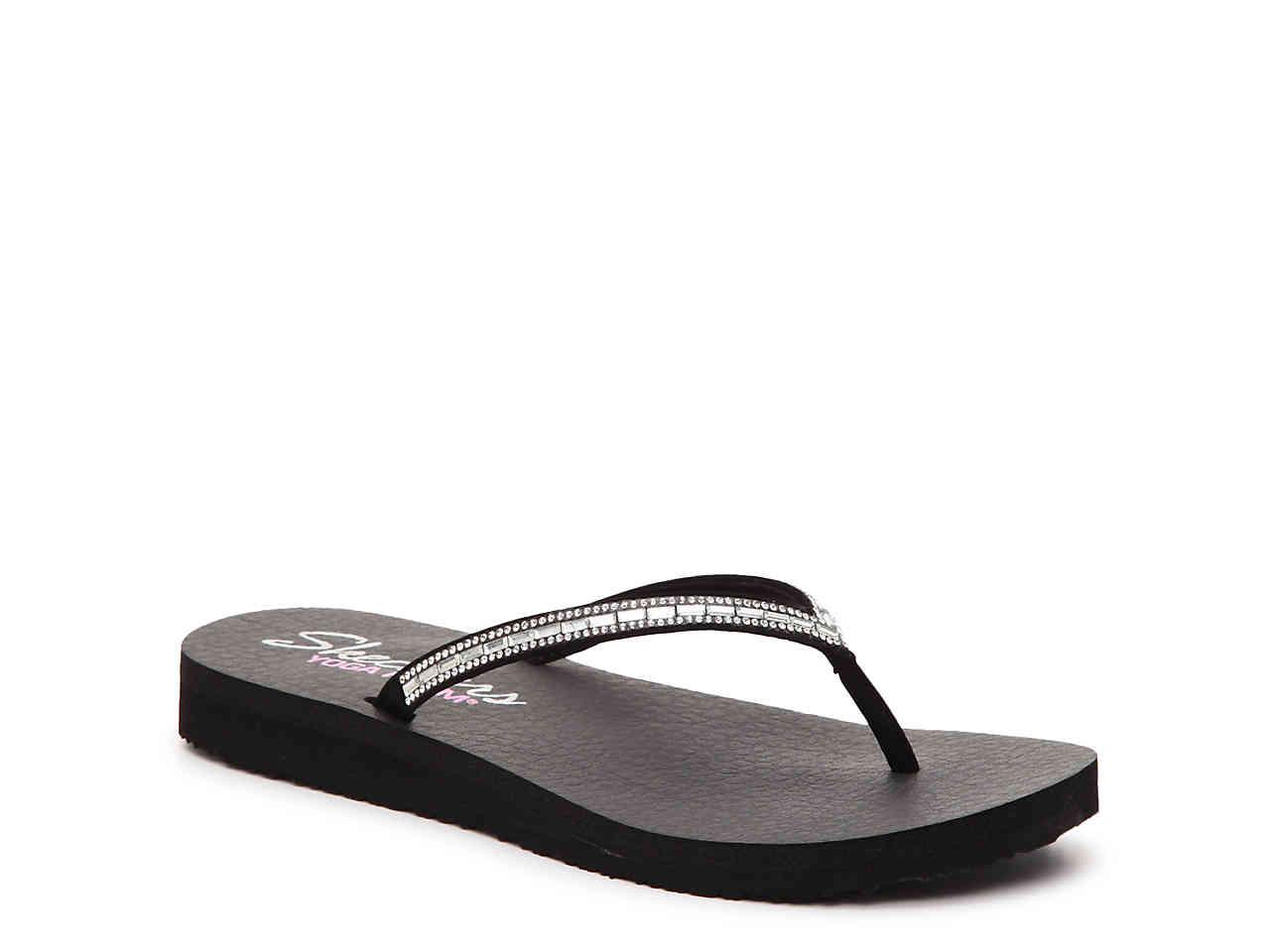 skechers meditation flip flops