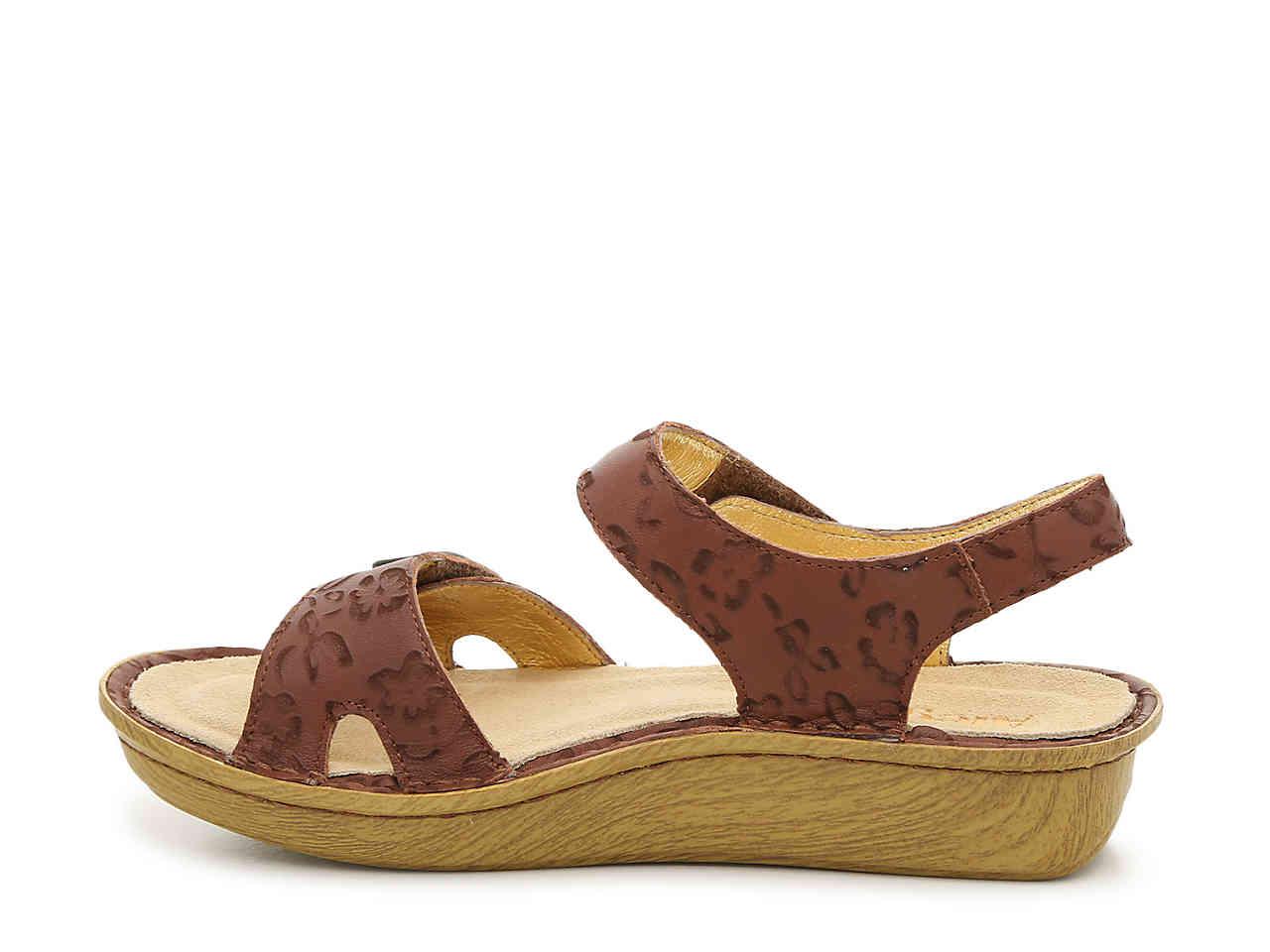 Lyst - Alegria Vienna Wedge Sandal in Brown