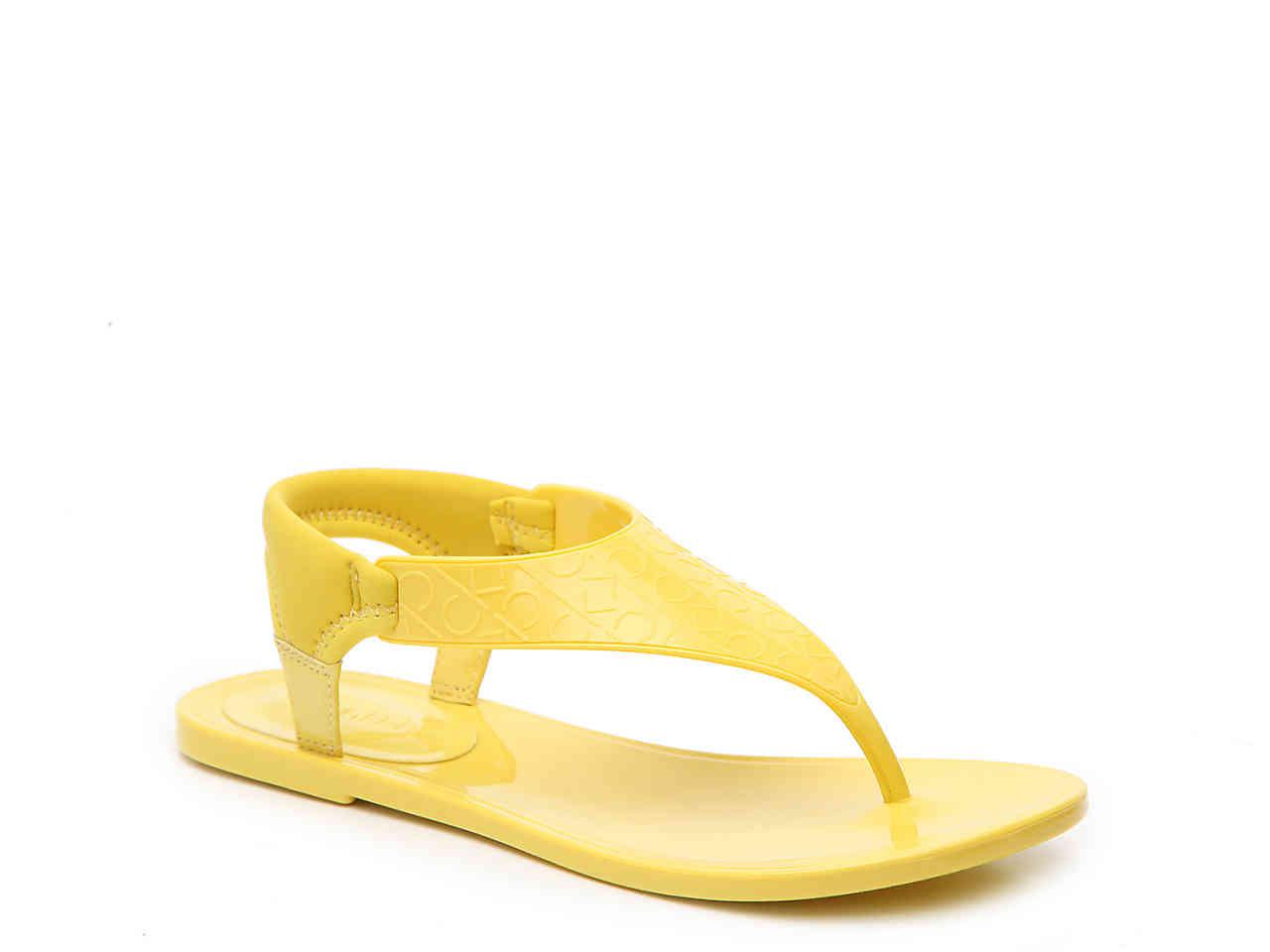 calvin klein jelly sandals