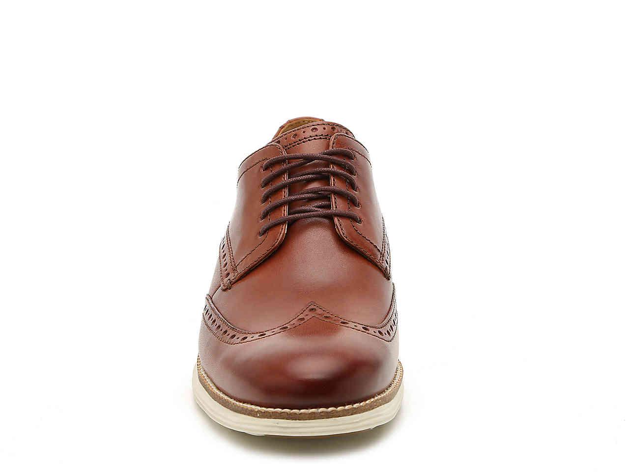 Cole Haan Leather Original Grand Wingtip Oxford in Cognac (Brown) for Men - Lyst