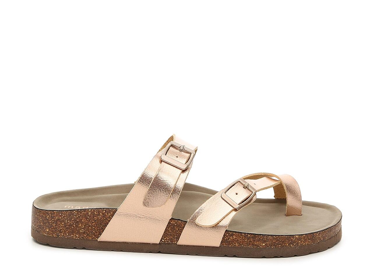madden girl bryceee sandal rose gold