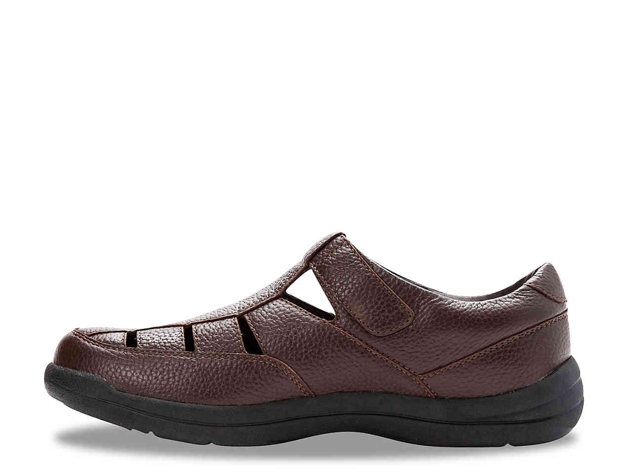 Propet Leather Bayport Fisherman Sandal in Dark Brown (Brown) for Men - Lyst
