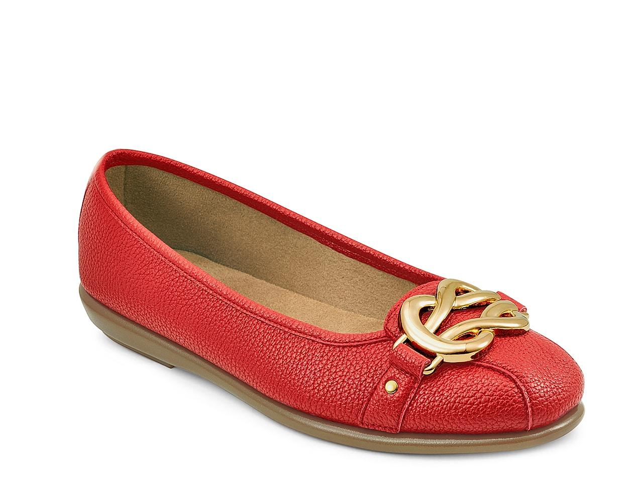 Aerosoles Big Bet Ballet Flat in Red Lyst