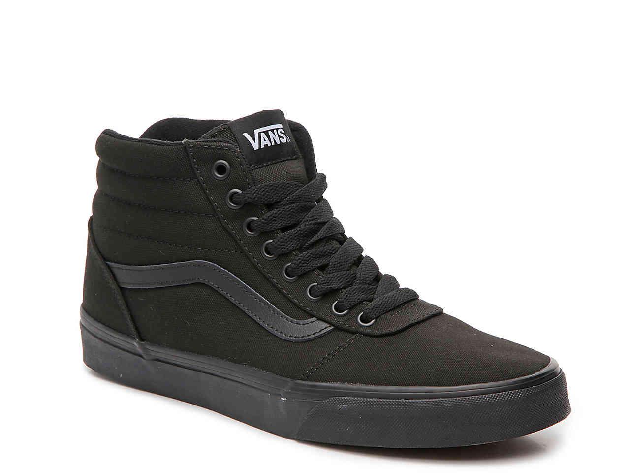 Vans Ward Hi Canvas High-top Sneaker in Black for Men - Lyst