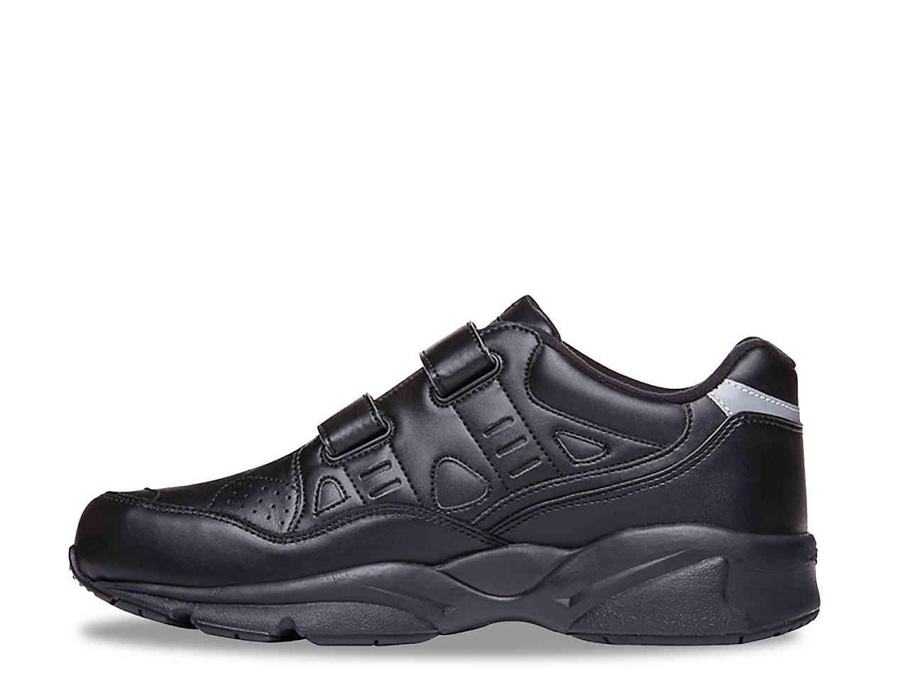 Propet Leather Stability Walker Strap Walking Shoe in Black for Men - Lyst