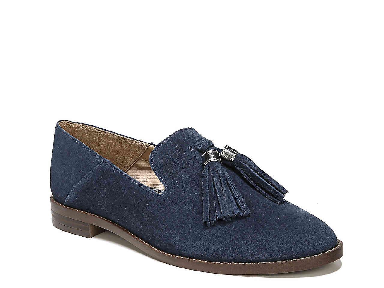 Franco Sarto Suede Hadden Loafer in Navy (Blue) - Lyst