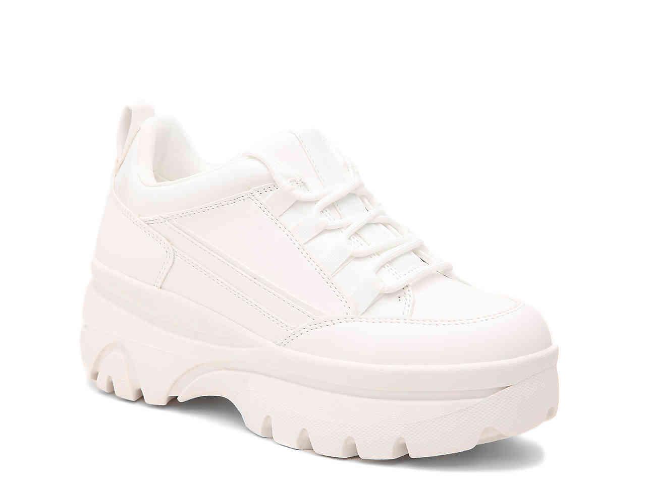 madden girl white platform sneakers