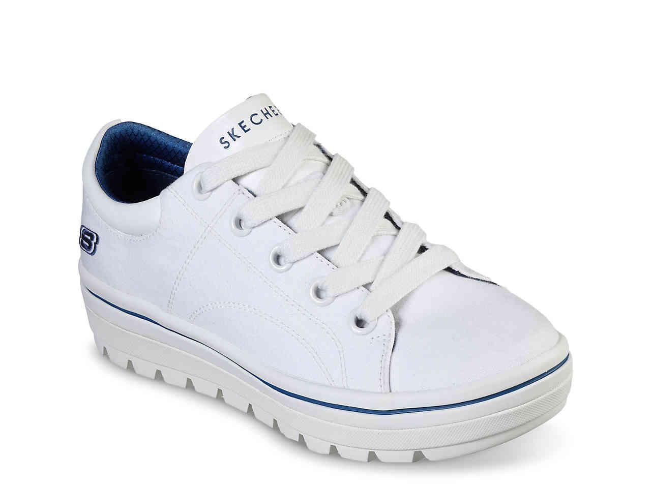 skechers street cleat white