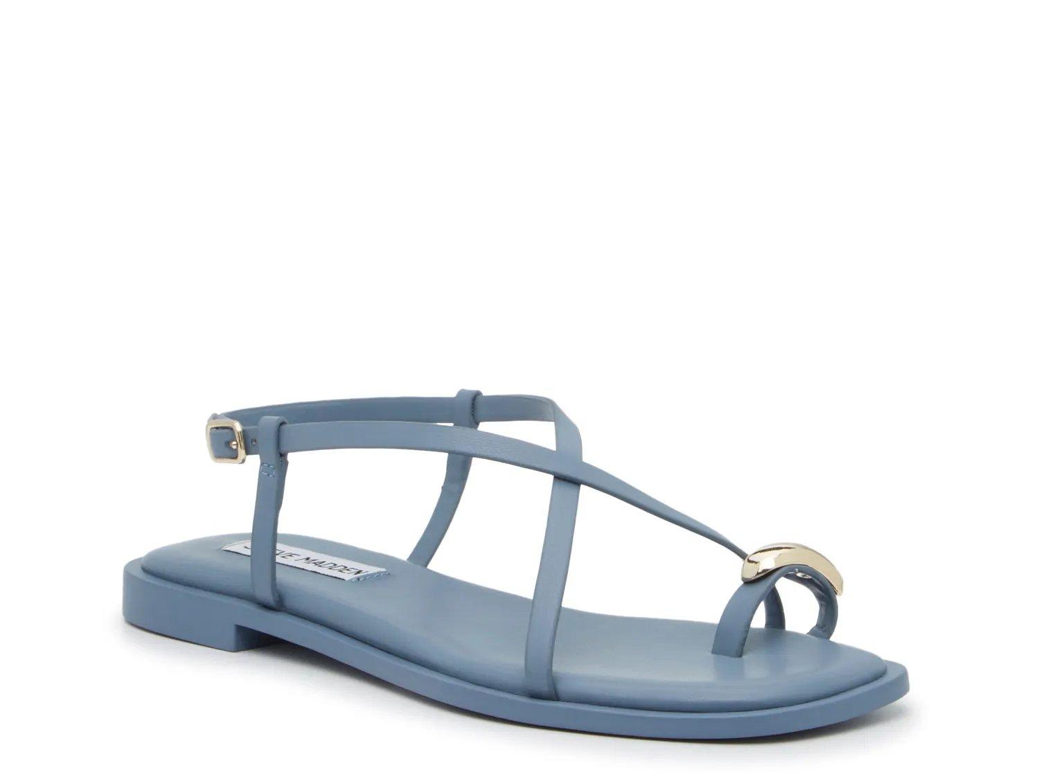 Leather Sandals Steve Madden Women's Softey Flat Slide Sandal