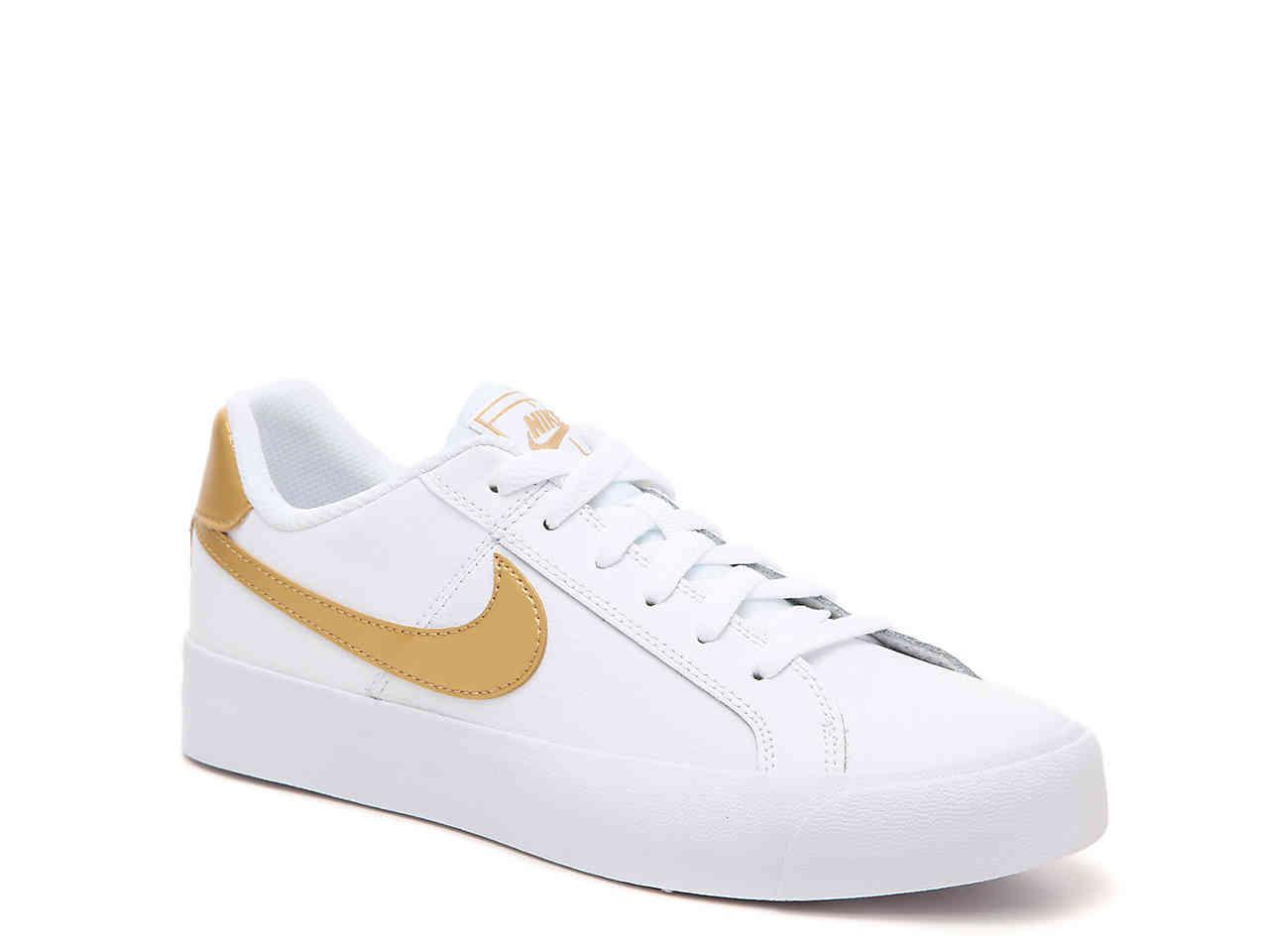 nike court royale white gold