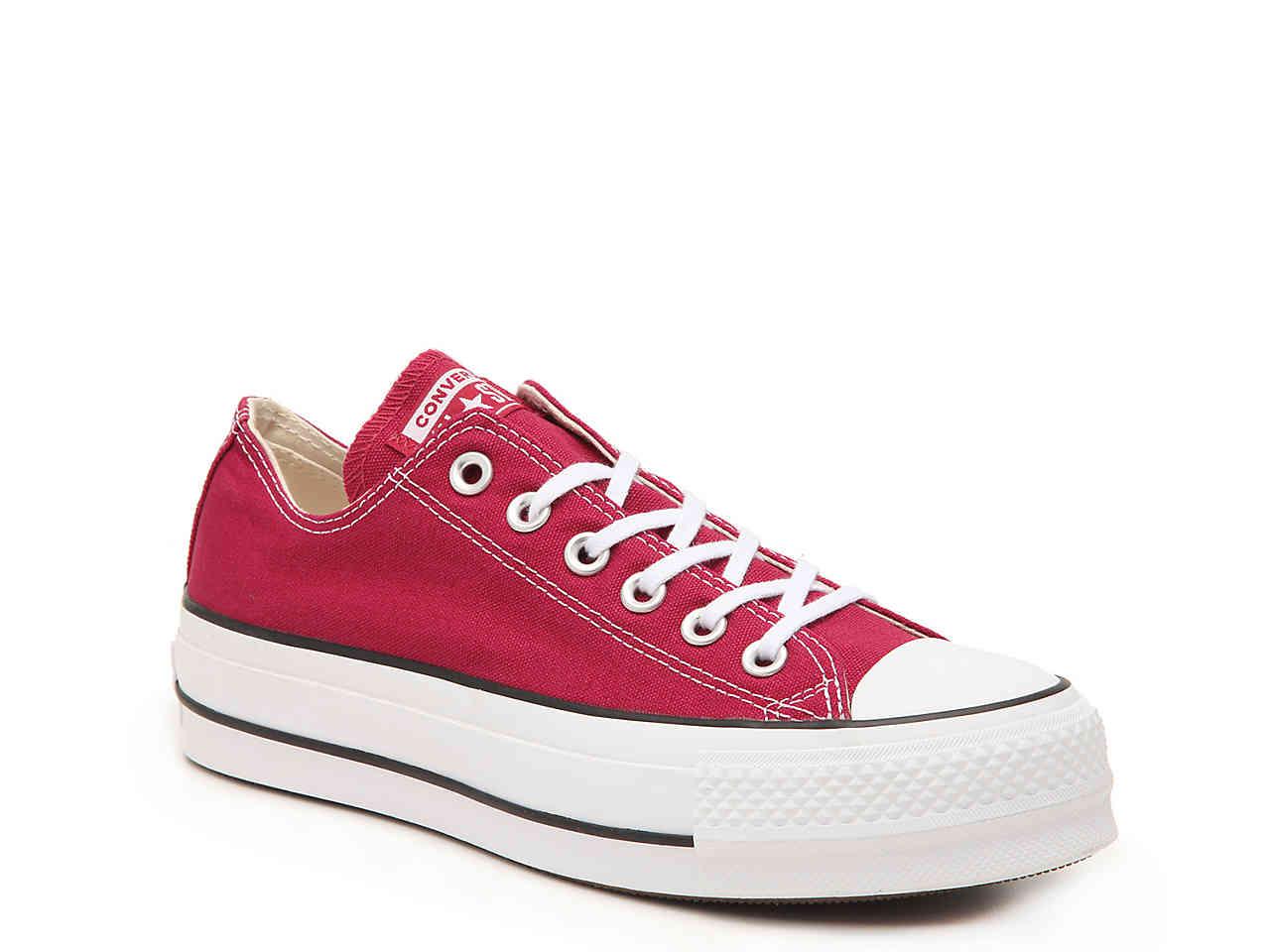 Converse Chuck Taylor All Star Lift Platform Sneaker in Red | Lyst