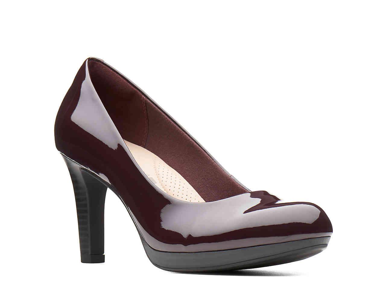 dsw burgundy heels