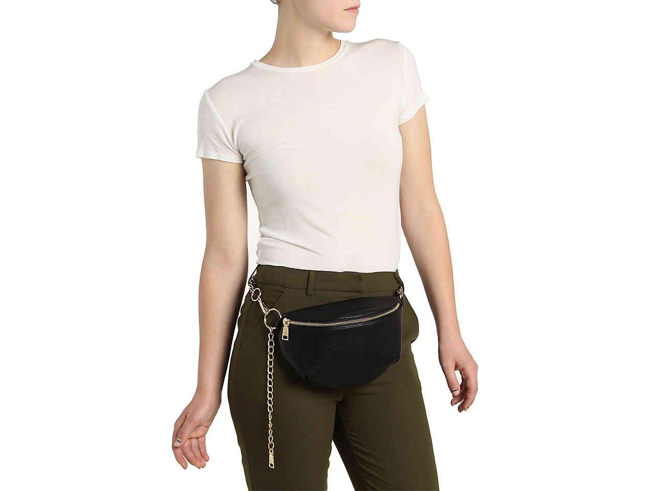 steve madden belt bolsa black