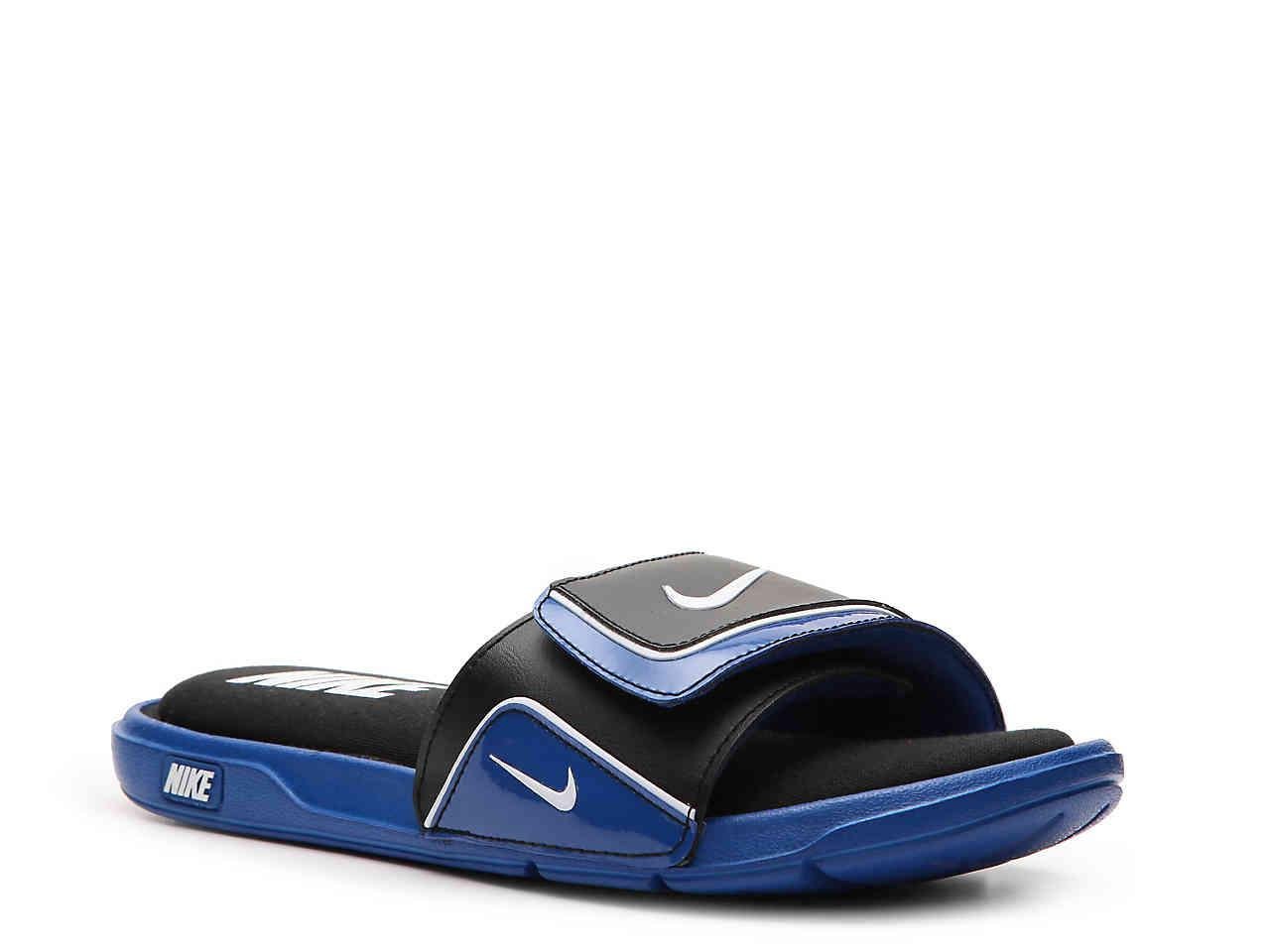 Nike Synthetic Comfort Slide 2 Sandal in Black/Blue (Blue) for Men | Lyst