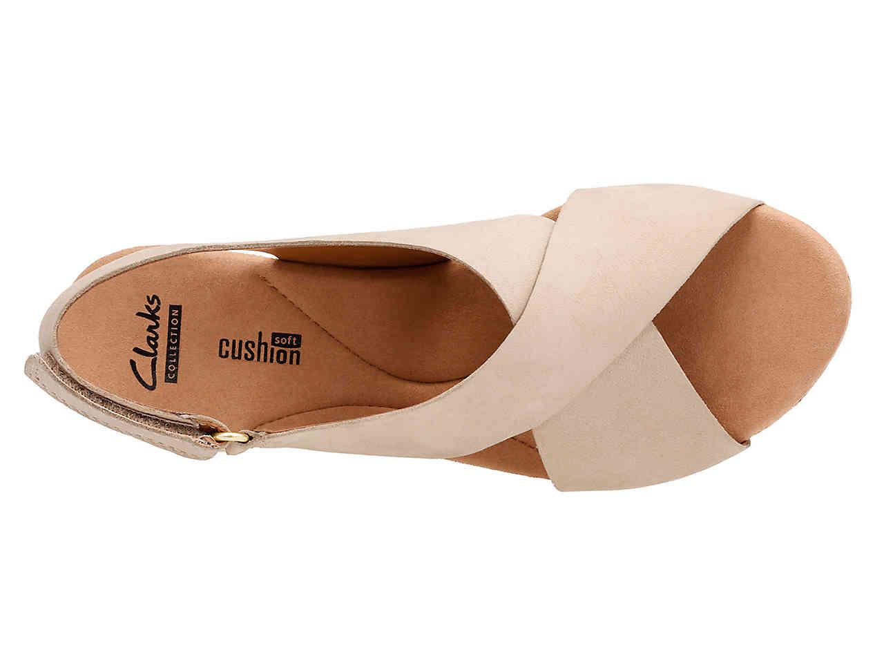 clarks annadel eirwyn slingback wedge sandal