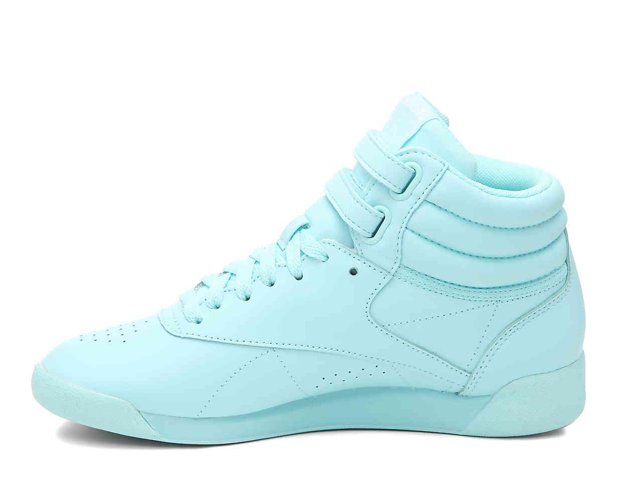 Reebok Freestyle Hi High-top Sneaker in Blue | Lyst