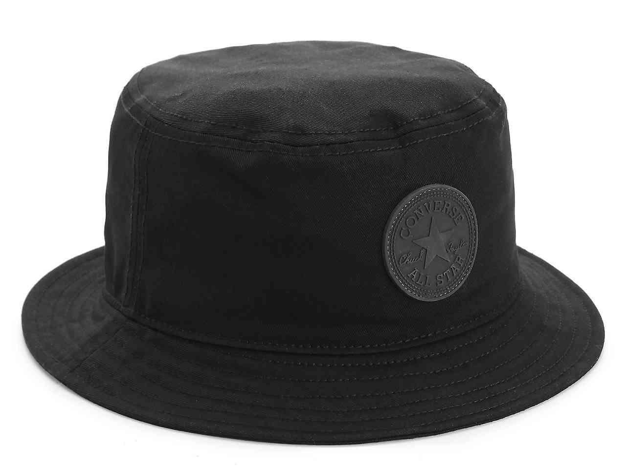 Converse Cotton Monochrome Bucket Hat in Black for Men | Lyst