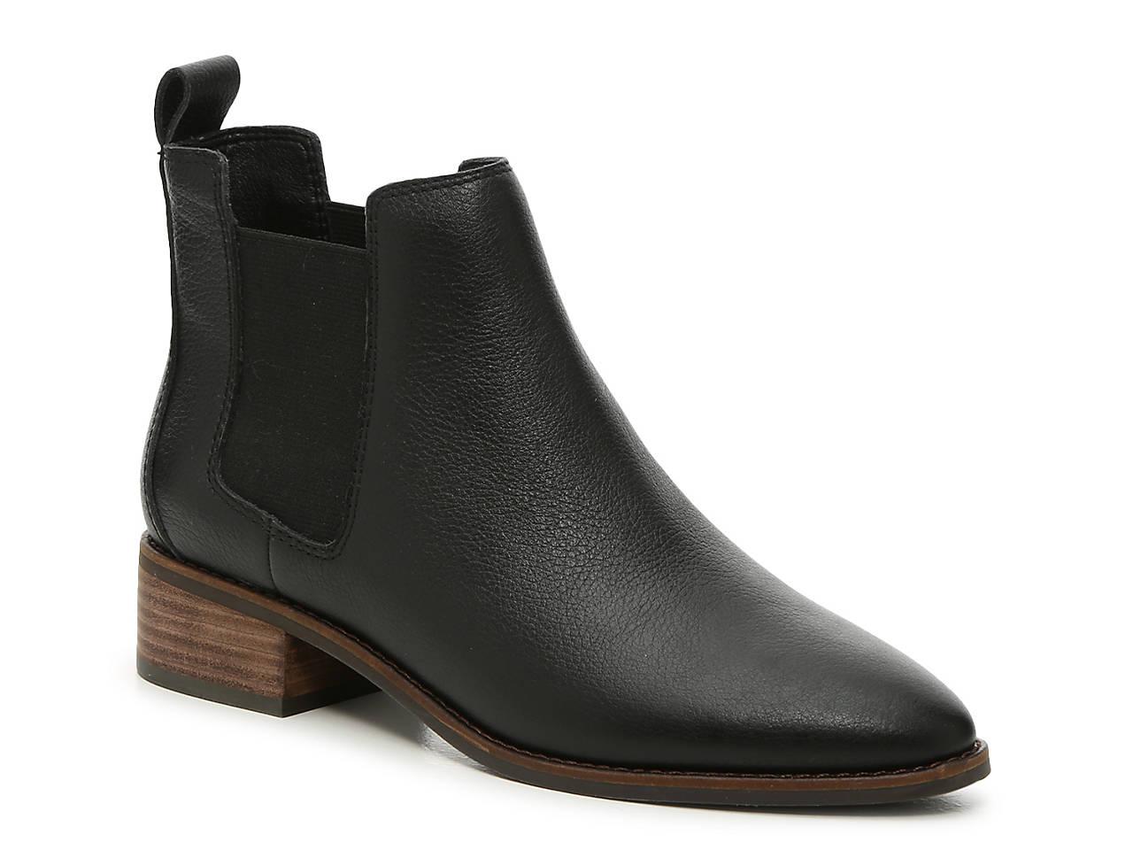 Lucky Brand Suede Lufti Chelsea Boot in Black Leather (Black) - Lyst