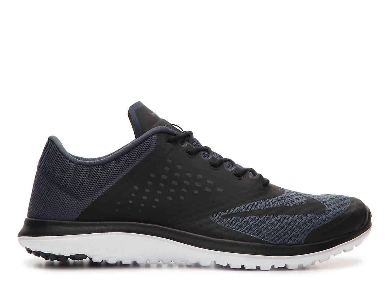 Nike Synthetic Fs Lite Run 2 Lightweight Running Shoe in Black/Grey ...