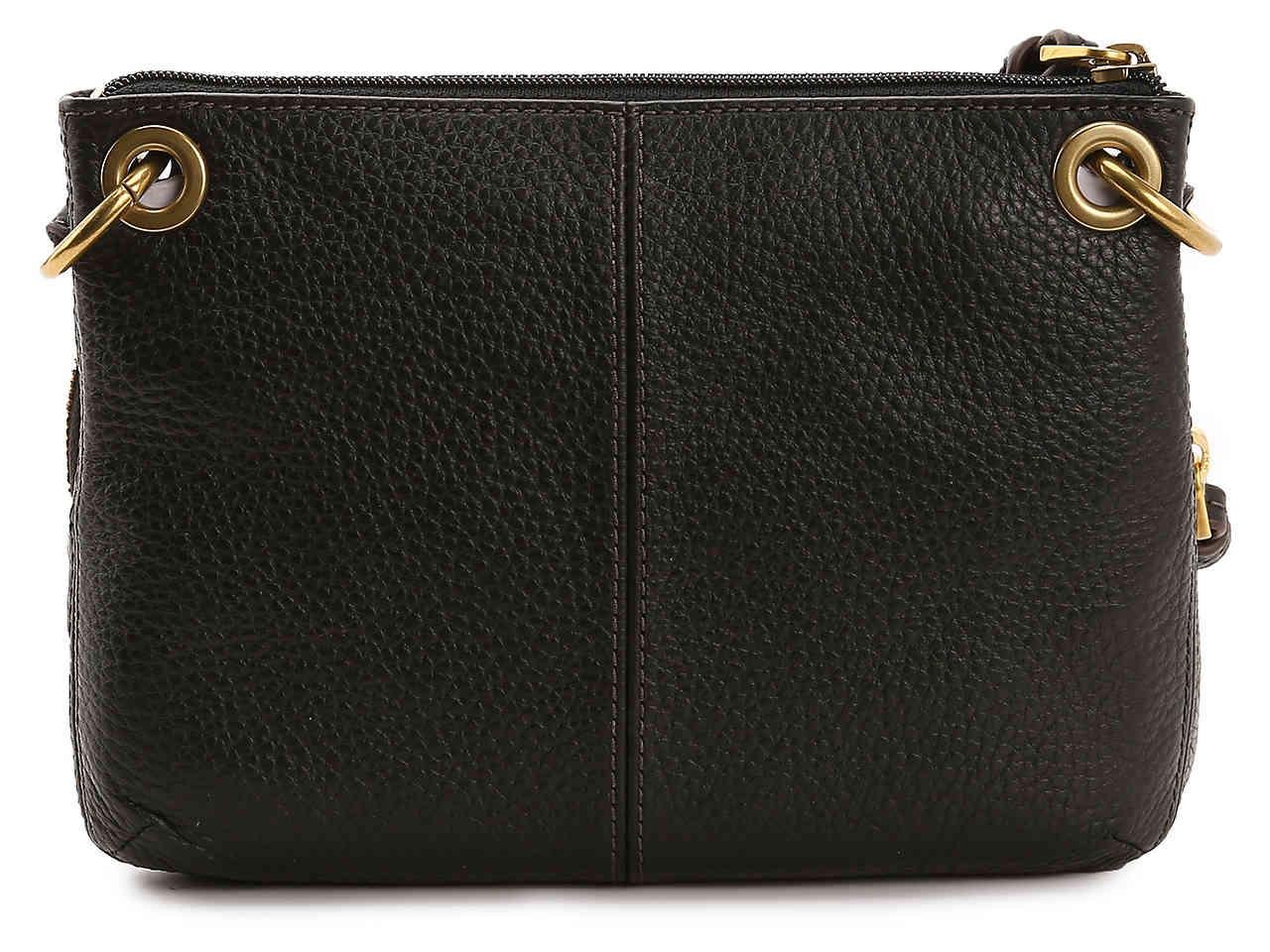 fossil karli leather crossbody bag