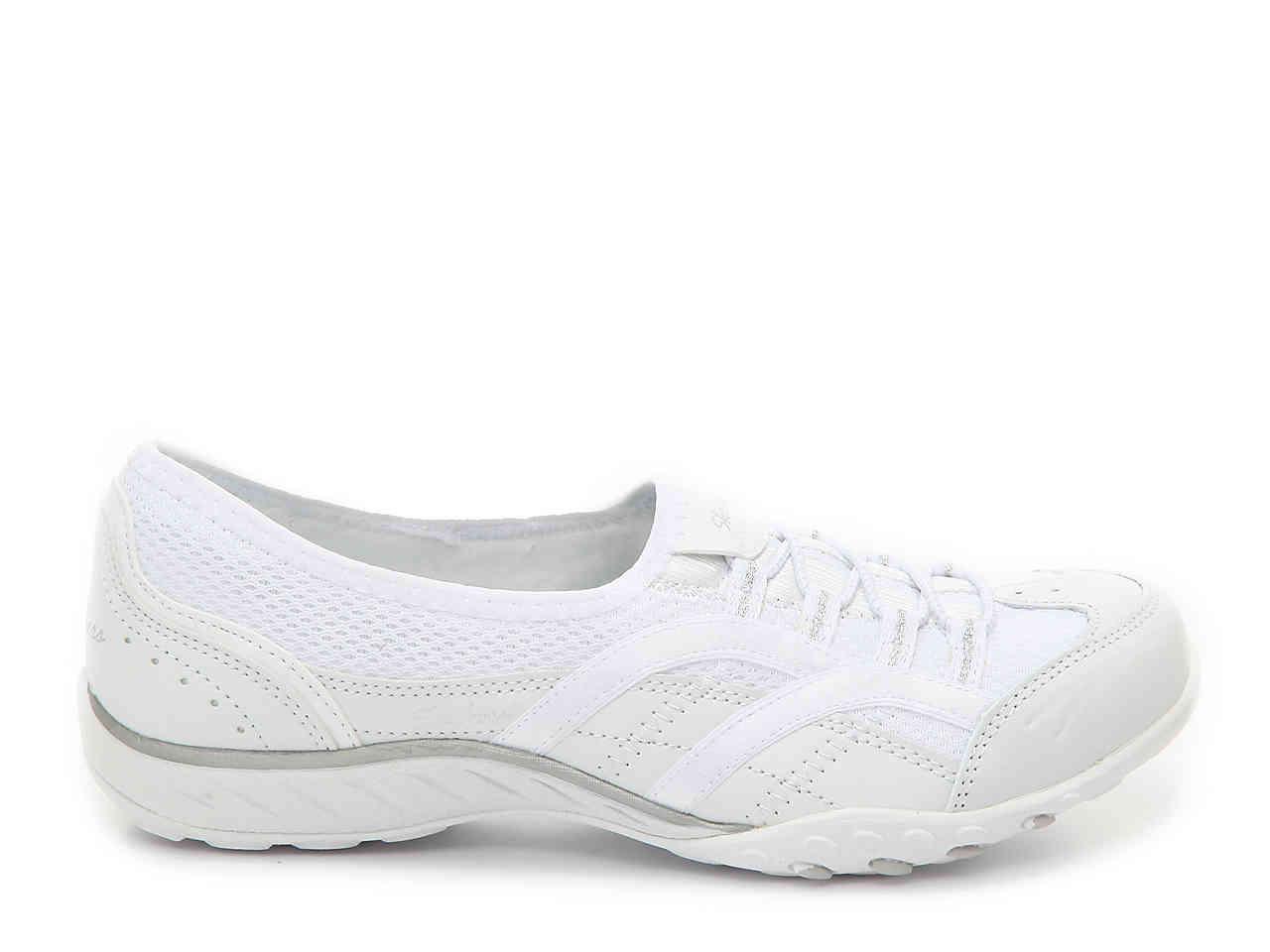 skechers white breathe easy