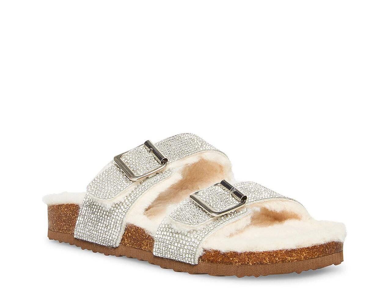 Madden Girl Brandorf Slide Sandal in Metallic | Lyst