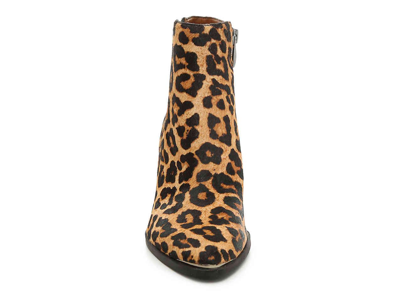 franco sarto bette bootie leopard