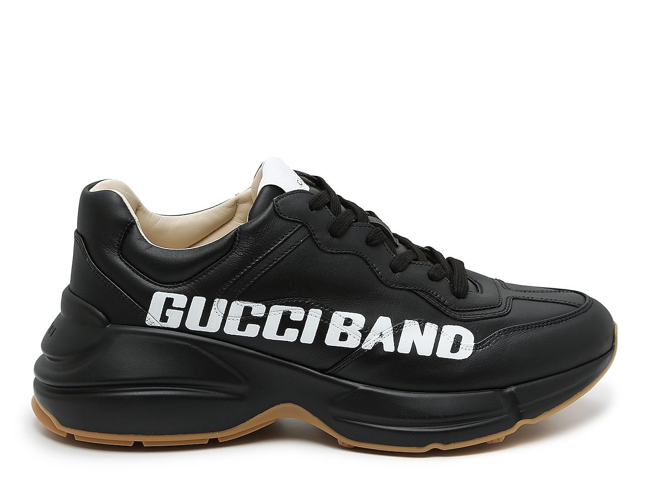 Gucci Leather Rhyton Sneaker in Nero for Men - Lyst