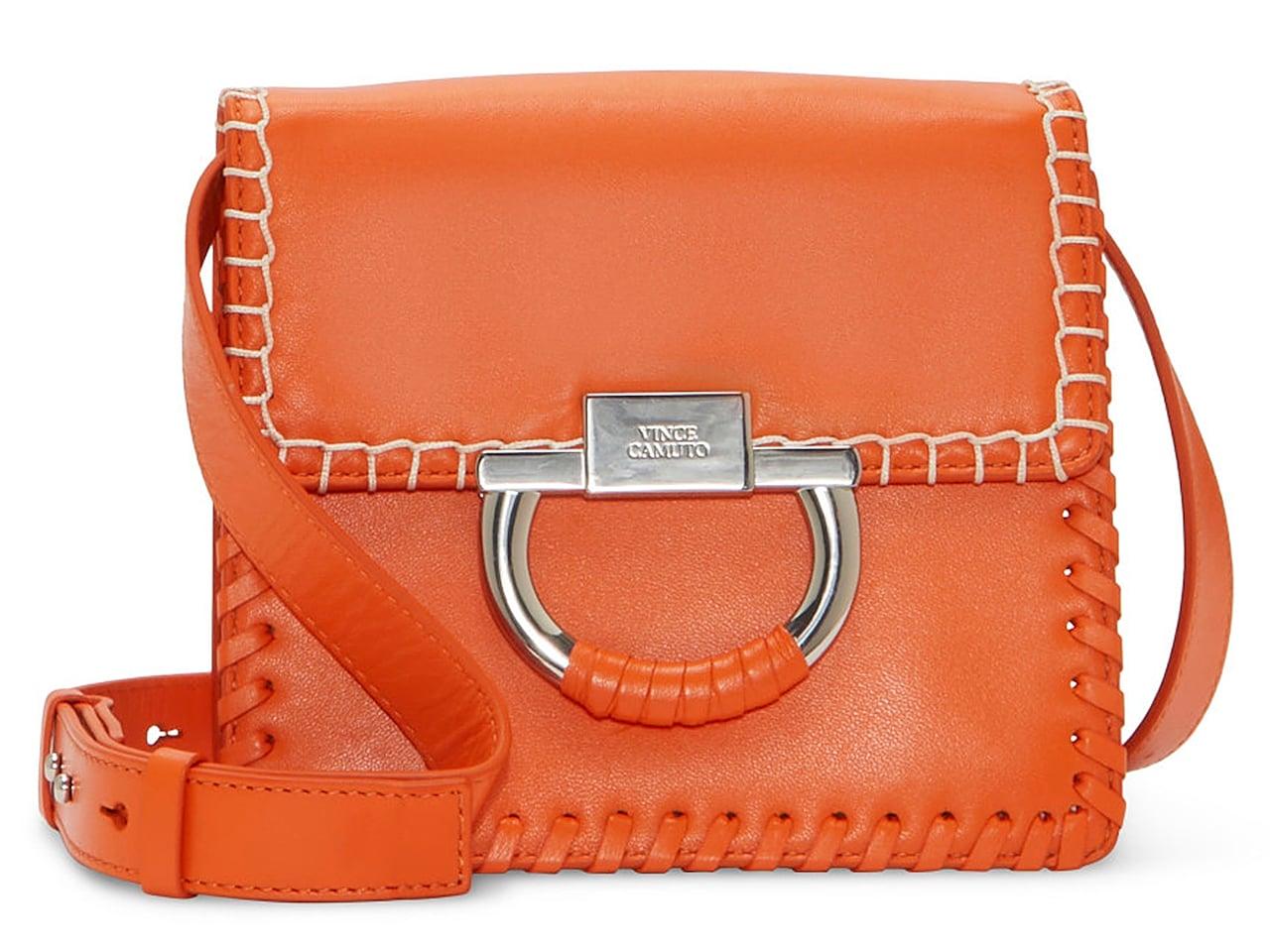 Vince Camuto Billu Leather Crossbody Bag in Orange Lyst
