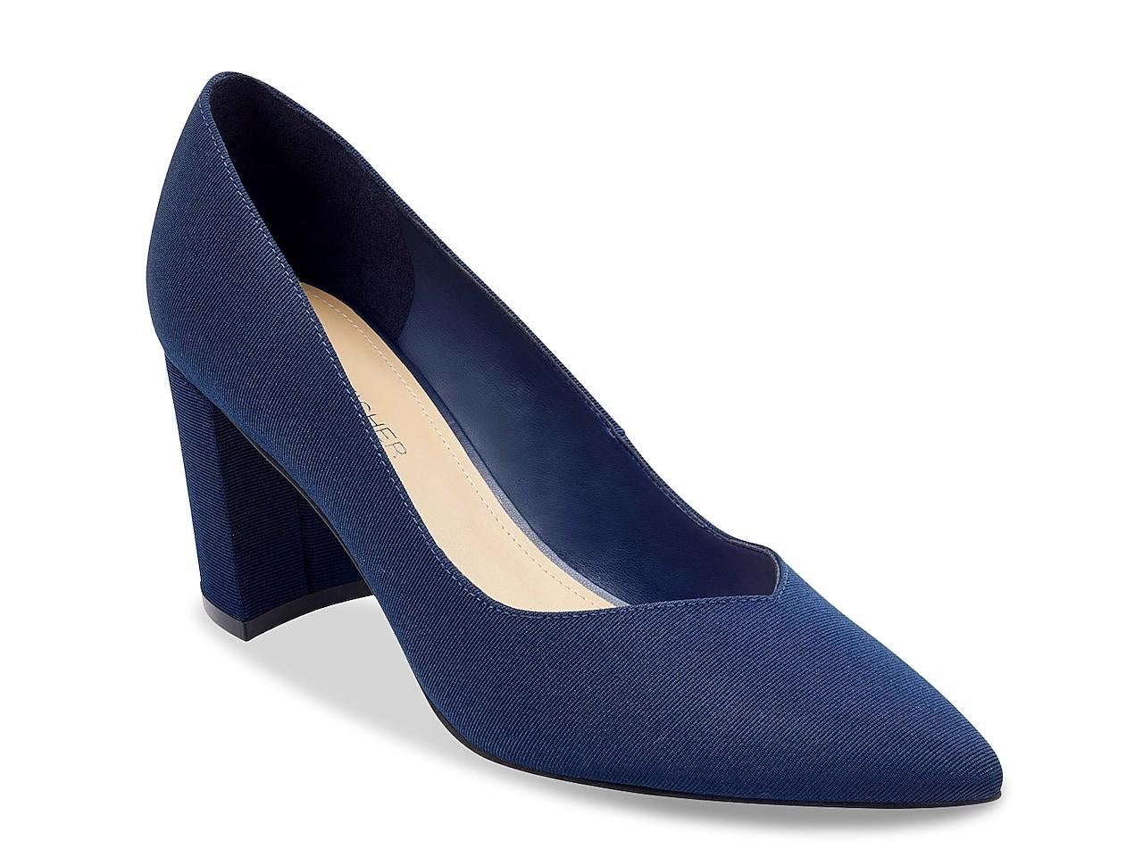 Marc Fisher Caitlin Pump in Navy (Blue 