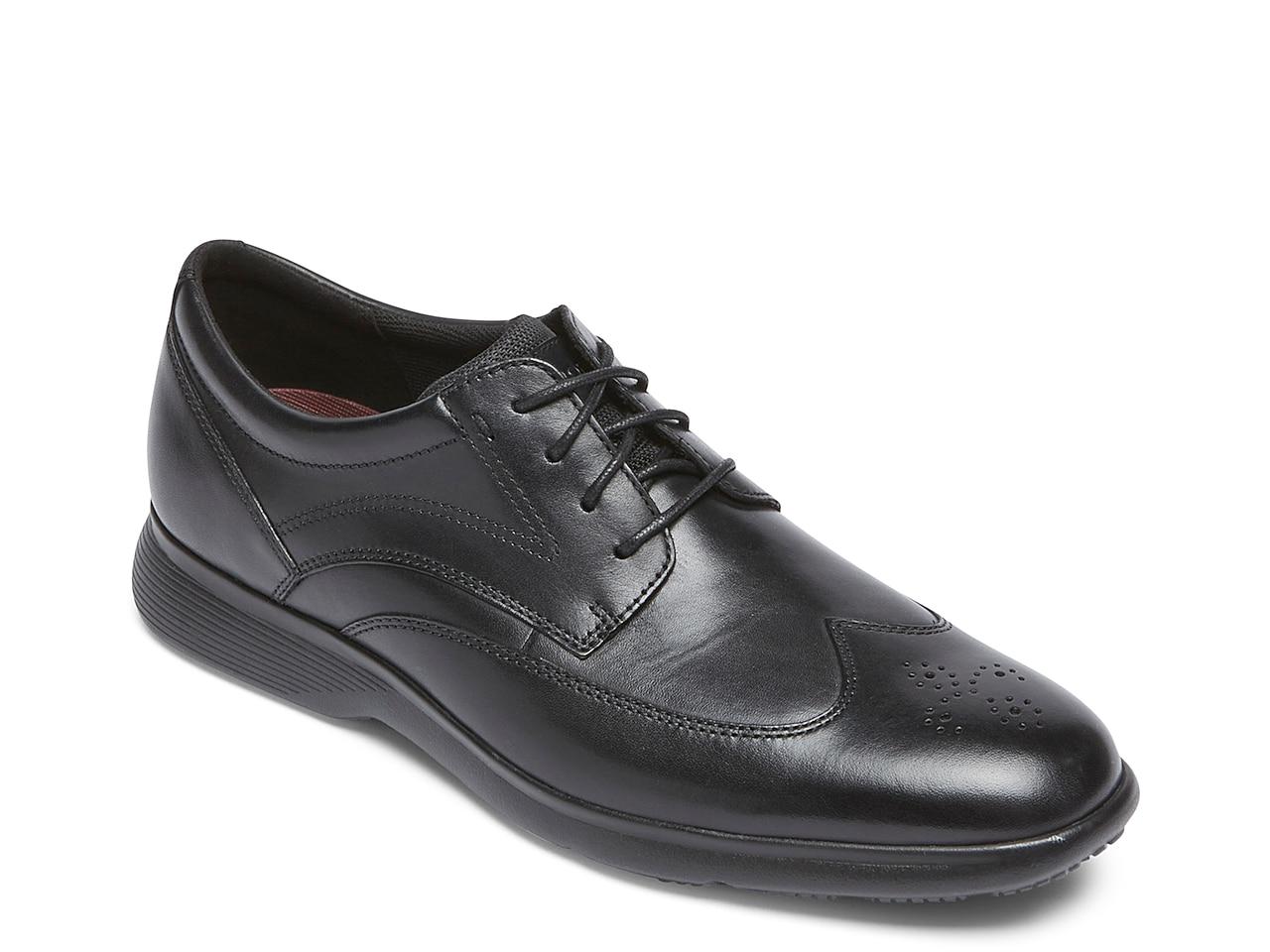 rockport wingtip black