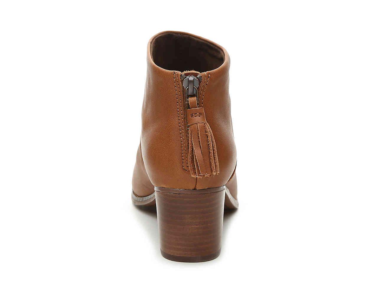 toms leila booties cognac