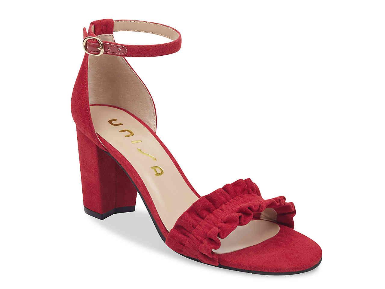 unisa red sandals