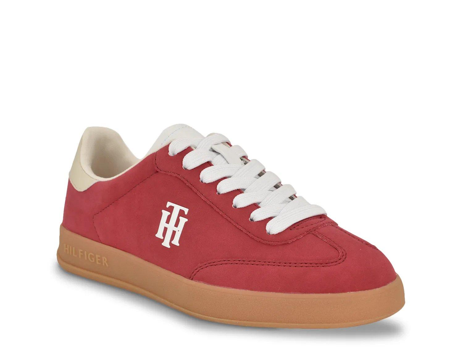 Red Tommy Hilfiger Sneakers for Women | Lyst
