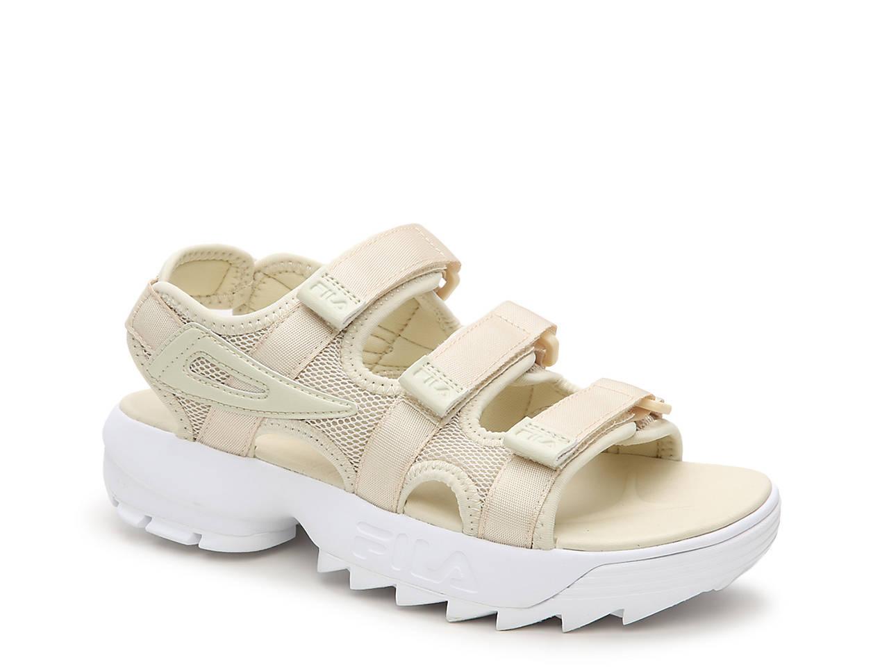 fila disruptor platform sandal