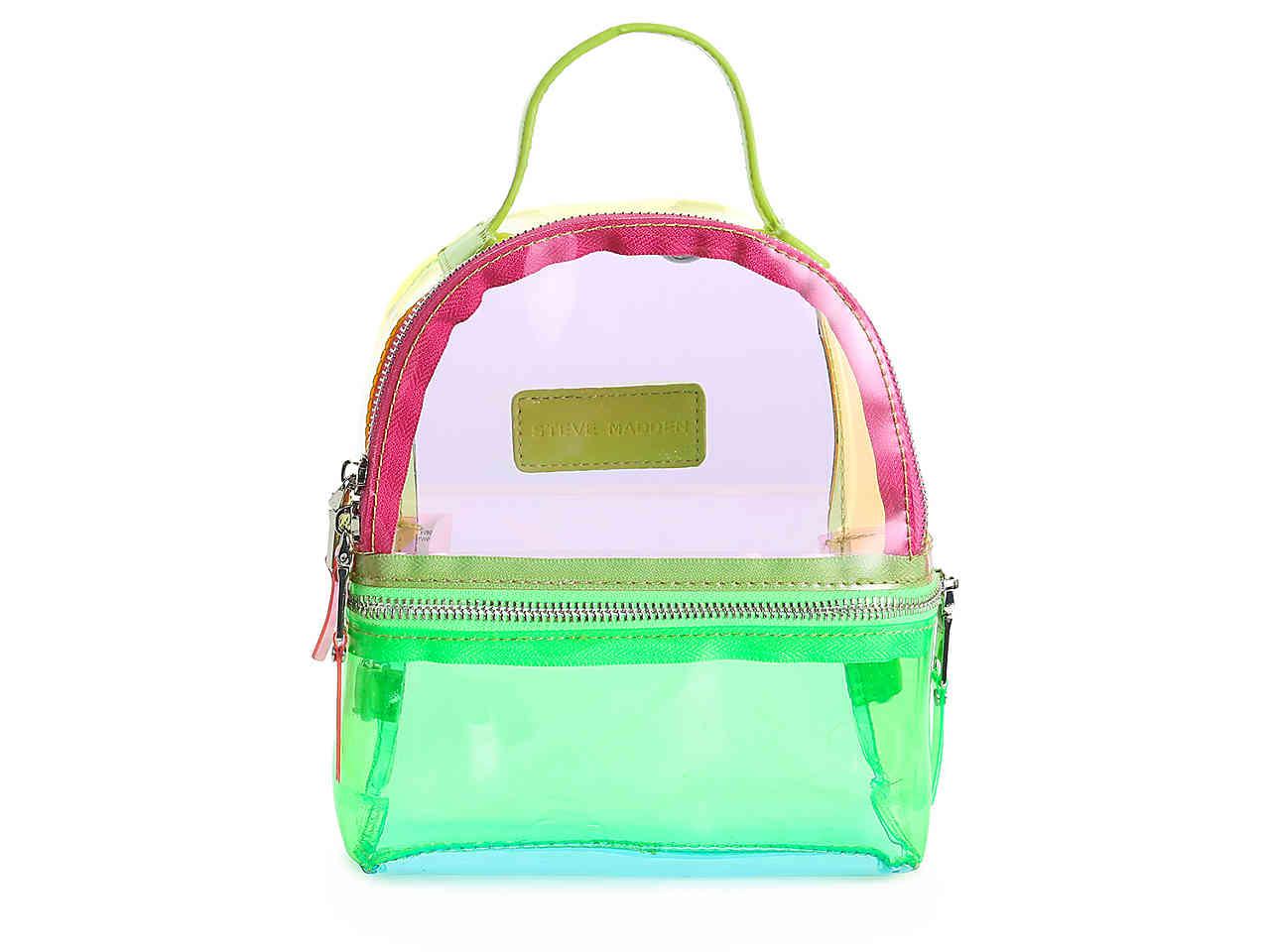 steve madden benny clear backpack