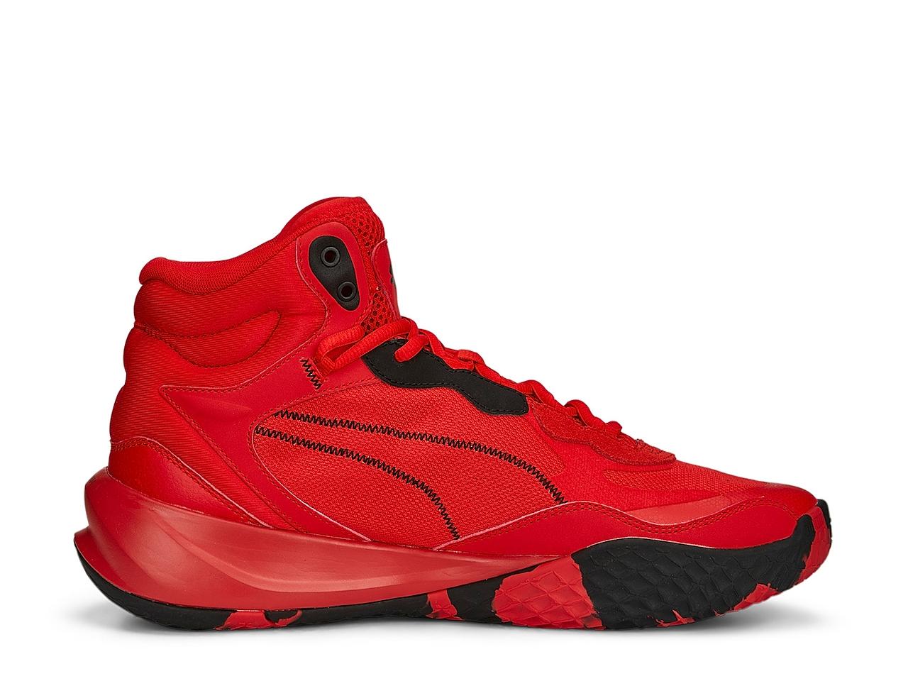 PUMA Playmaker Pro Mid Basketball Shoe in Red for Men Lyst