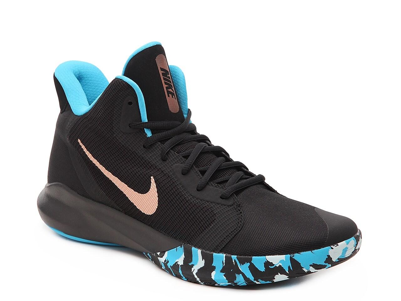 nike precision 3 black blue