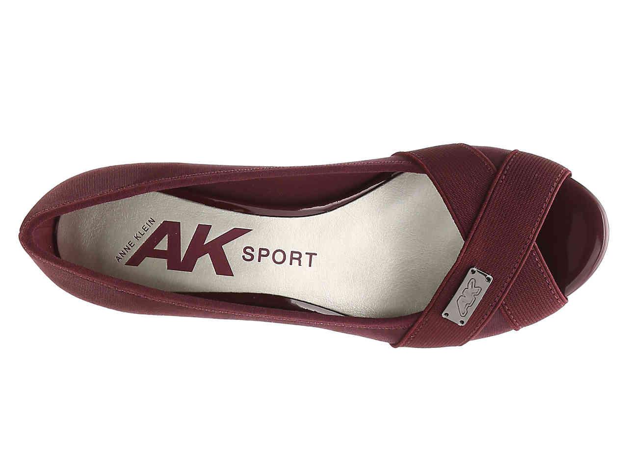 anne klein sport cloudless wedge pump