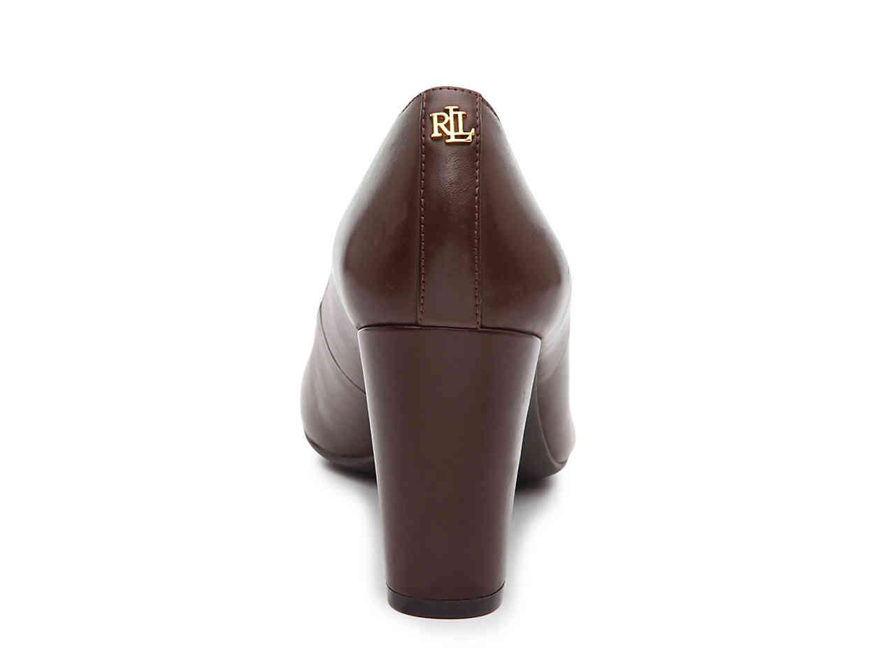 by Ralph Lauren Leather Marshall Pump 