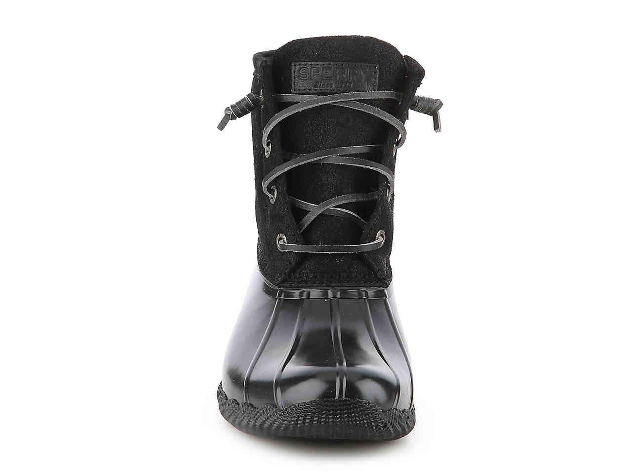 sperry sweetwater duck boots black