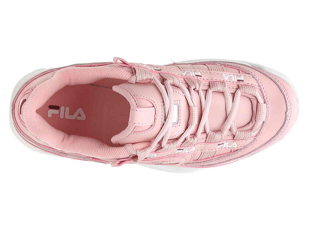baby pink fila sneakers