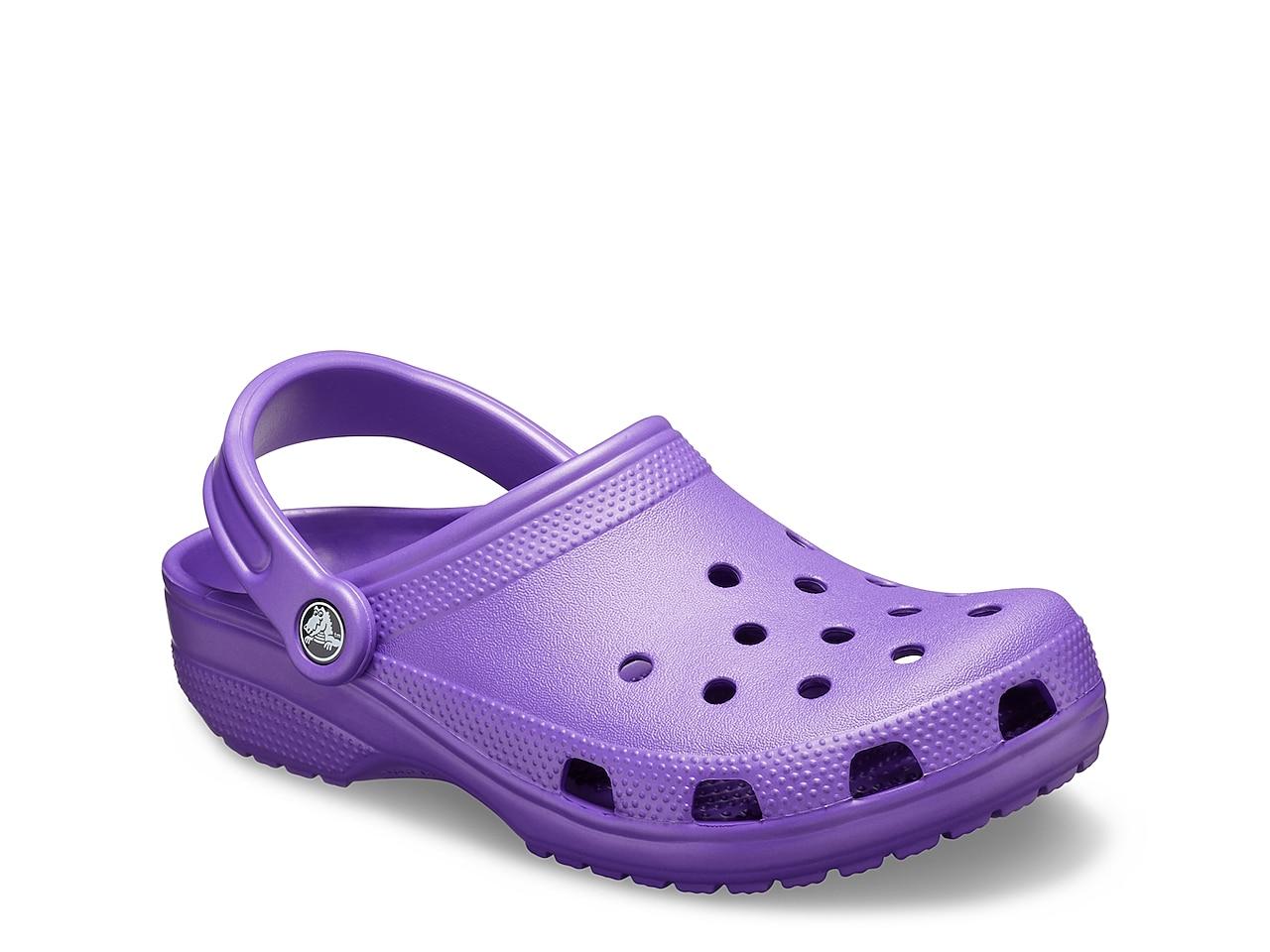 crocs dark purple