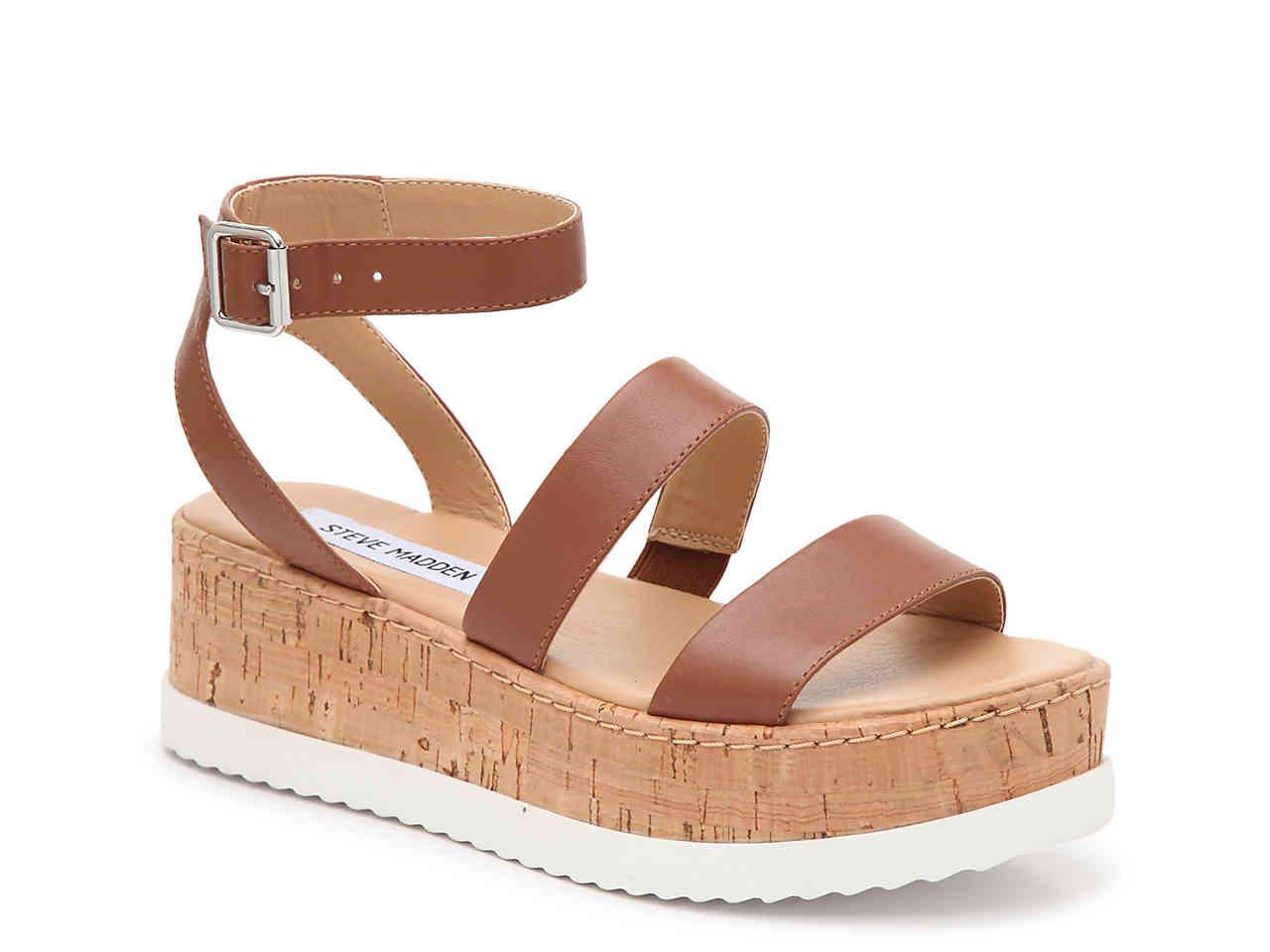 faith red wedge sandals