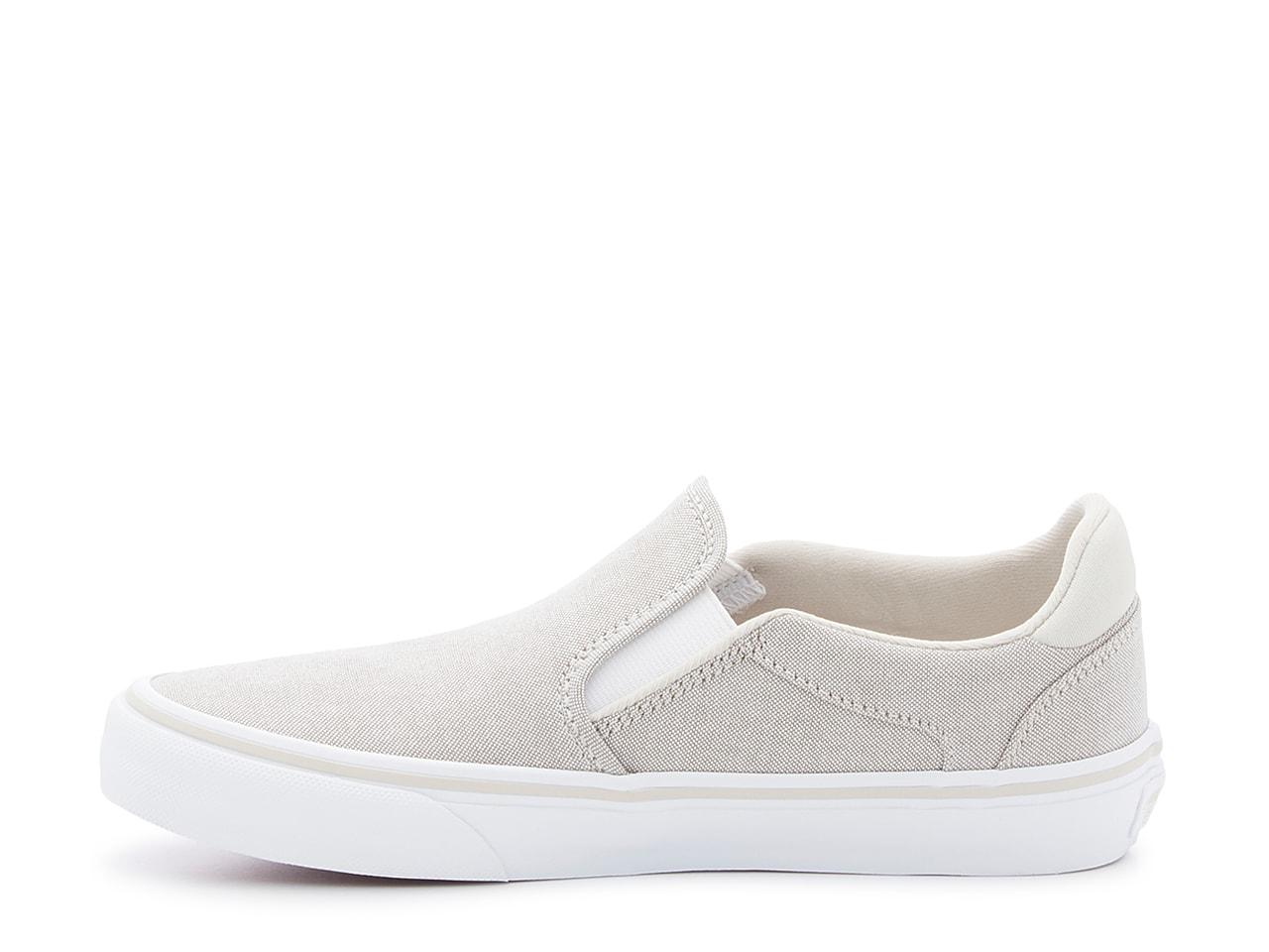 Vans Asher Deluxe Slip on Sneaker in White Lyst
