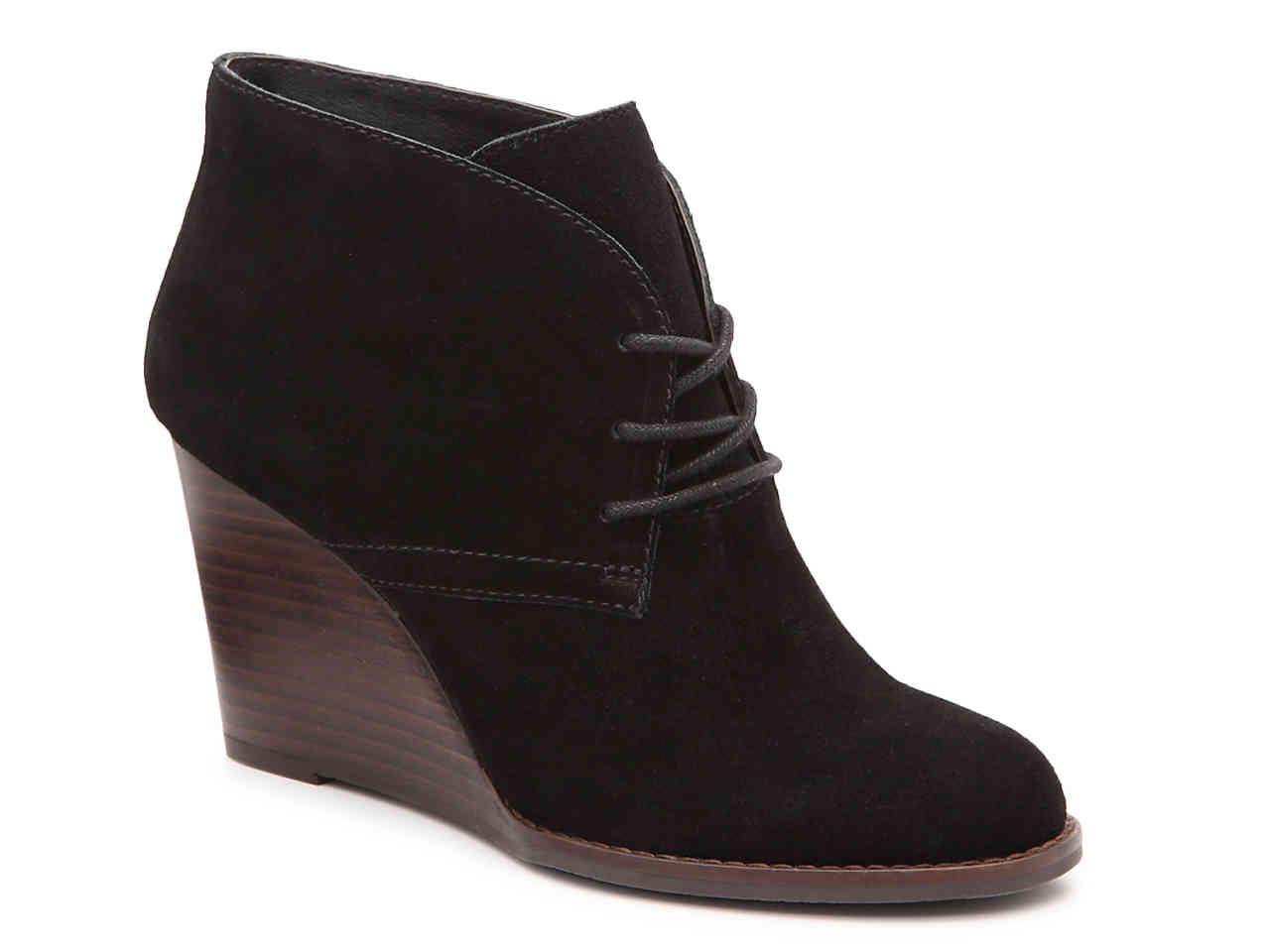 Lucky brand wedge booties black Clearance