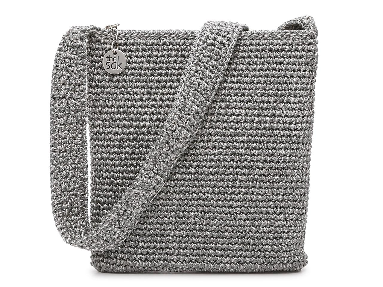 The Sak Rad Crochet Crossbody in Metallic Lyst